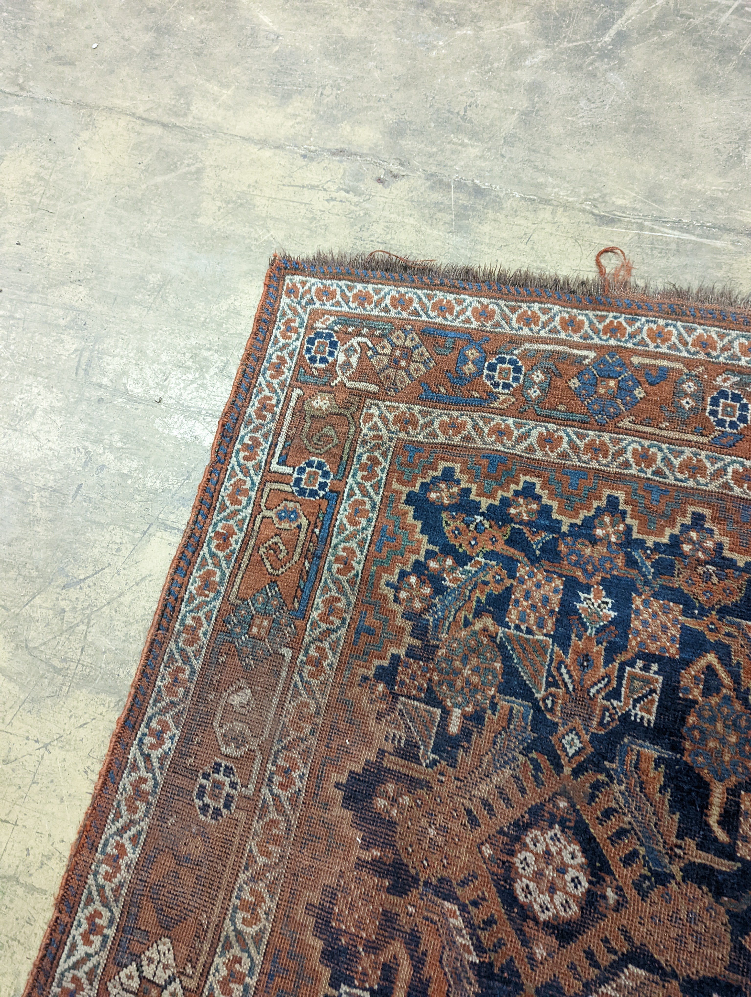 Two antique Caucasian rugs, larger 200 x 135cm